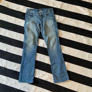 Express Stella Barely Boot Jeans - antique wash